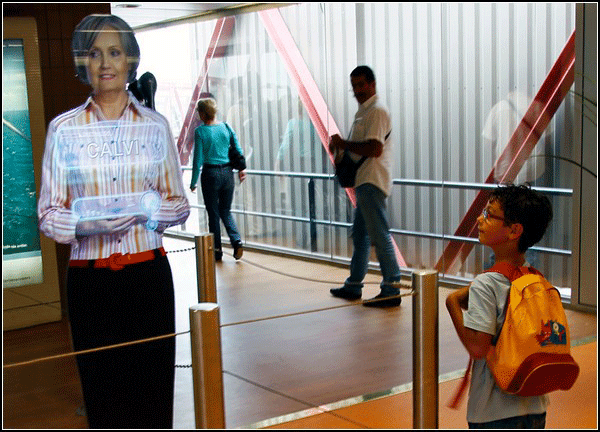 Holograms at Orly Airport in Paris