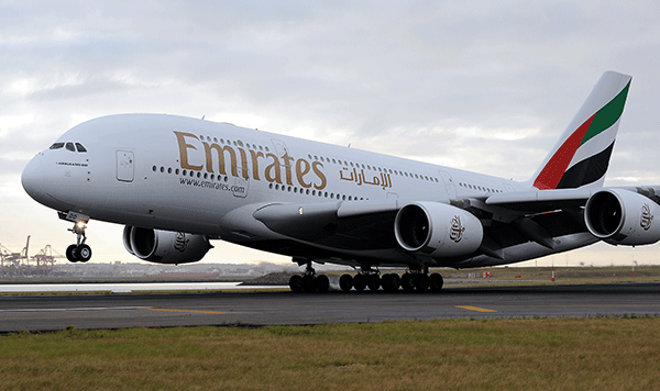 Emirates A380 plane